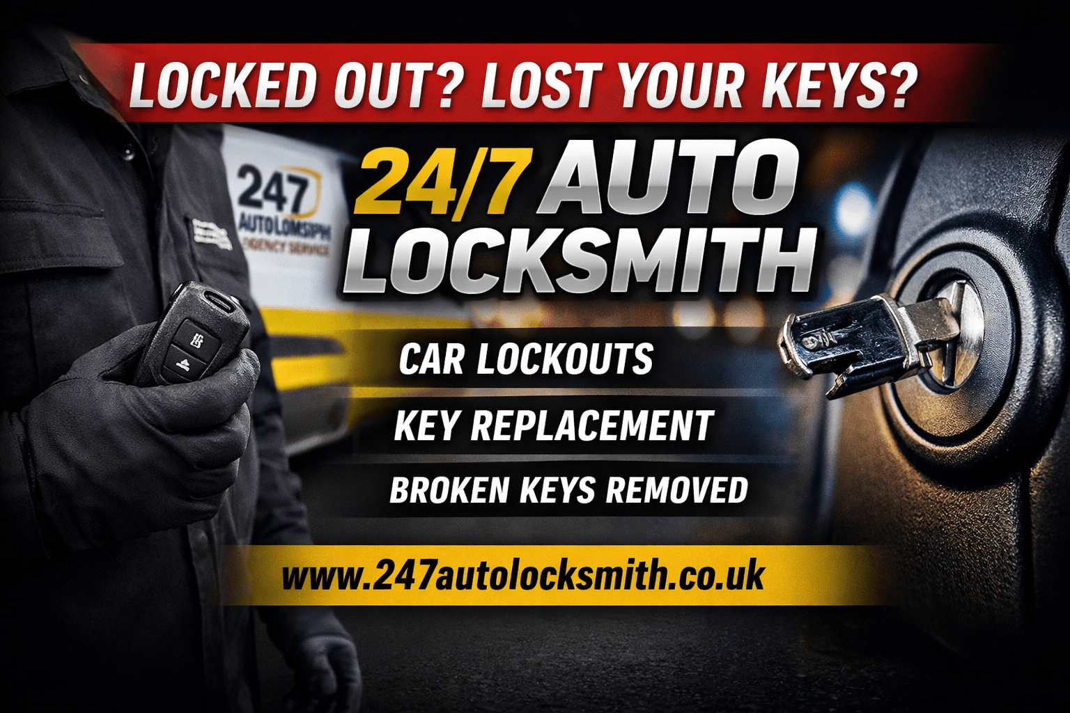 24/7 Auto Locksmith Services – Fast, Reliable Emergency Car Key Assistance