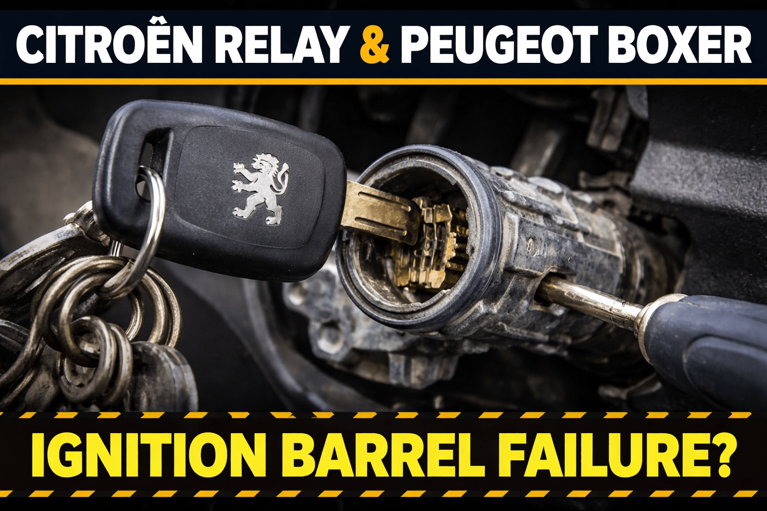 Citroen Relay & Peugeot Boxer Ignition Barrel Failure – Causes and Symptoms